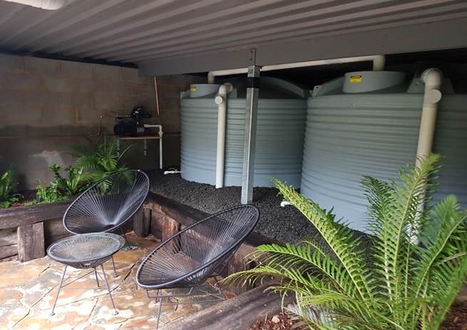 Small Water Tanks installed under roof