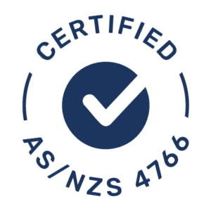 Polymaster Certified AS-NZS 4766 blue icon